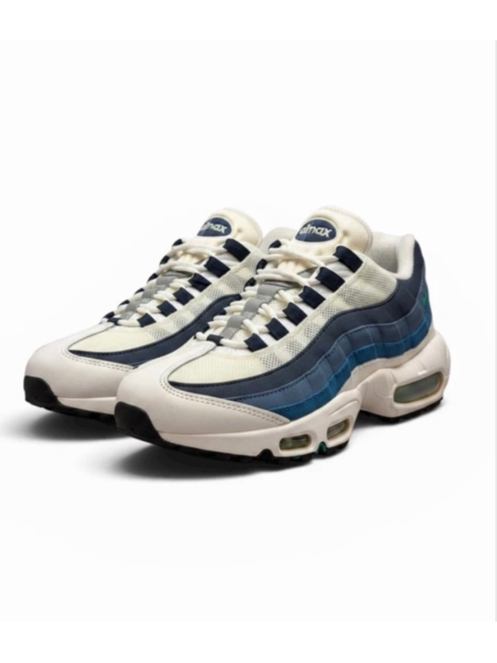 Nike Air Max 95 OG Slate Womens 6.5 307960-100 2015 Retro‎ Big Bubble Navy Blue